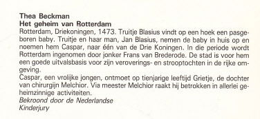 HET GEHEIM VAN ROTTERDAM - Thea Beckman (2) - 1