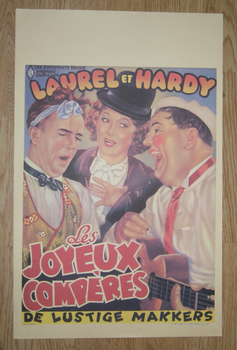 Filmposter Filmaffiche LAUREL et HARDY (57x37cm) - 0