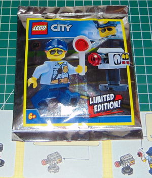 Lego City agente met snelheidscamera - 0