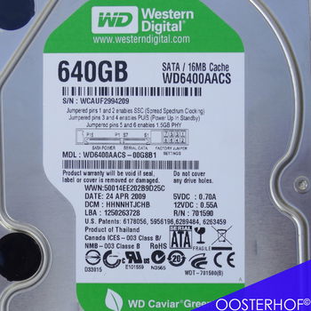 WD 640Gb Caviar Green SATA WD6400AACS #1 | HDD - 4