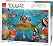 King Puzzel Turtles in Sea 1000 Stukjes