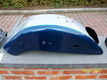 Harley deuce achterspatbord (grijs/blauw) als nieuw 150 euro +32495577180 - 1 - Thumbnail