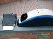 Harley deuce achterspatbord (grijs/blauw) als nieuw 150 euro +32495577180 - 2 - Thumbnail