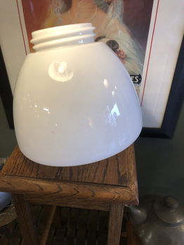 Opaline Plafondlamp Kap in Art-Deco stijl. - 4