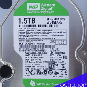 WD 1.5TB Caviar Green SATA WD15EARS | HDD - 4