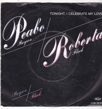 Single Peabo Bryson/Roberta Flack- Tonight I celebrate my love - 0