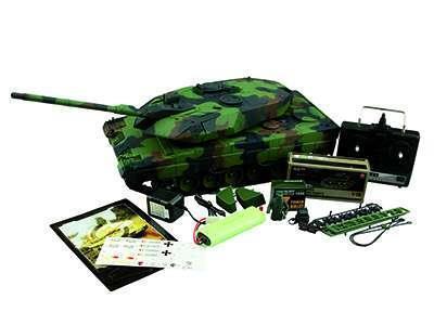 RC tank Heng Long Leopard 2A6 2.4GHZ met schietfunctie - 1