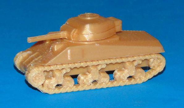 M4 Sherman tank - 3D-print in diverse schalen - 0