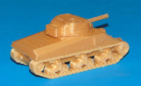 M4 Sherman tank - 3D-print in diverse schalen - 1