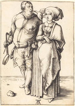 De kok en zijn vrouw - Albrecht Dürer - 1496 - 0