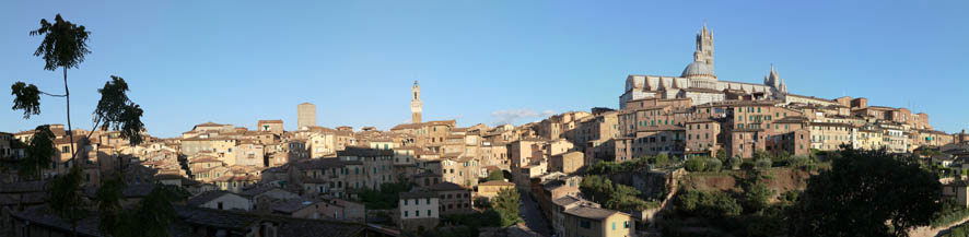 Siena - panoramische fotoprint - 0