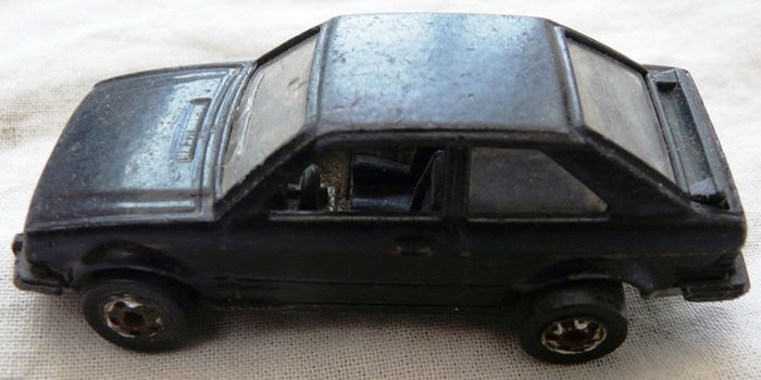 Modelauto, Mattel (Hot Wheels), No.3288 - Ford Escort – Black, 1983.(Nr.1) - 3