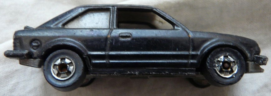 Modelauto, Mattel (Hot Wheels), No.3288 - Ford Escort – Black, 1983.(Nr.1) - 6