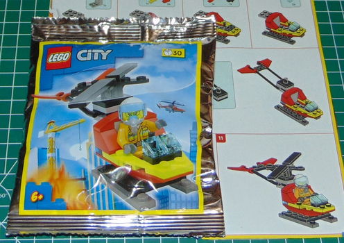 Lego City gyrokopter met piloot - 0