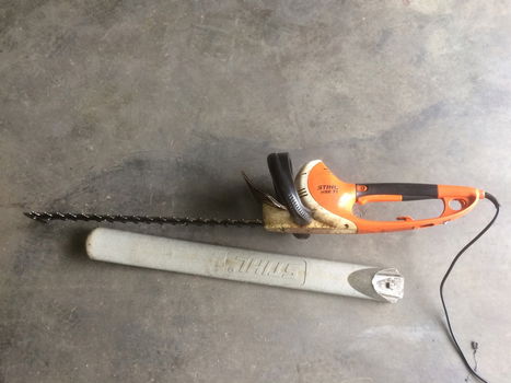 Haagschaar electrisch STIHL HSE 71, (nog steeds in gebruik, kan dus ook getest worden) - 0