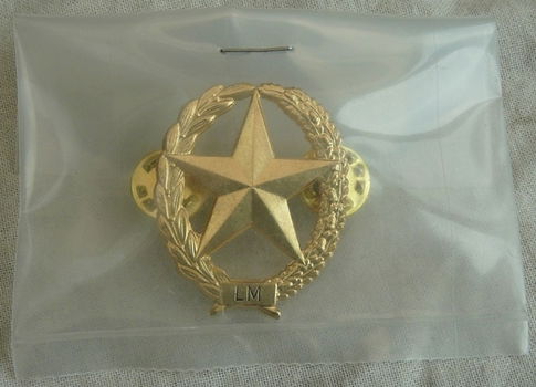 Embleem Vaardigheid, DT, Schuttersembleem Lichte Mitrailleur, Koninklijke Landmacht, jaren'90.(Nr.1) - 0