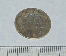 Zwitserland - halve frank 1881B - zilver