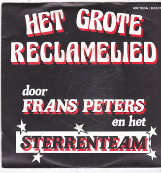 Single Frans Peters & Het Sterrenteam - Het grote reclamelied - 0