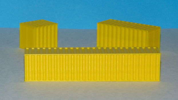 40 Voet container in N (1:160) - 3D-print - 0