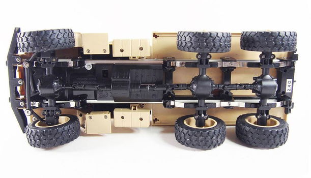 RC vrachtauto U.S. M35 leger vrachtwagen 6WD RTR 1:16, zandkleur - 2