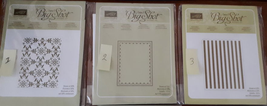 Embossing folders van Stampin Up - 0