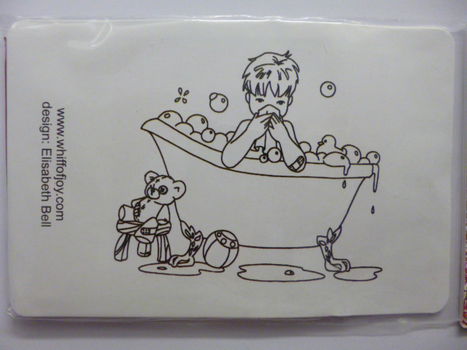 Whiff of Joy rubber stempel - Bathtime - 0