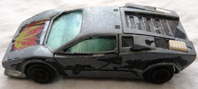 Modelauto, Majorette, Schaal 1:56, No.37 - Lamborghini Countach - Black, 1983-1985.(Nr.1) - 3