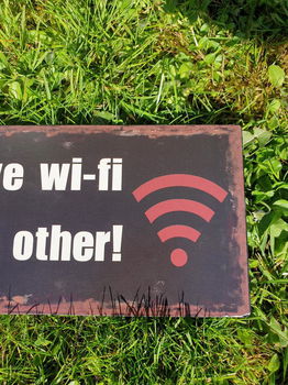 metalen wandbord , Wi-Fi - 1