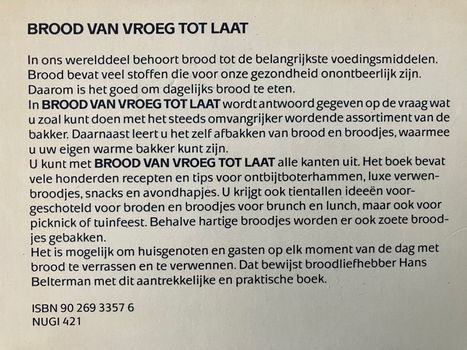 Brood van vroeg tot laat - Hans Belterman - 1