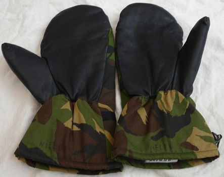 Handschoenen, Gevechts, Winter, Gevoerd, Woodland Camouflage, KL, maat: 10, 1995.(Nr.2) - 3