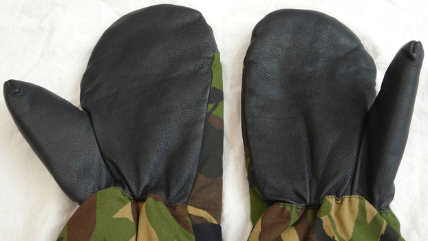 Handschoenen, Gevechts, Winter, Gevoerd, Woodland Camouflage, KL, maat: 10, 1995.(Nr.2) - 4