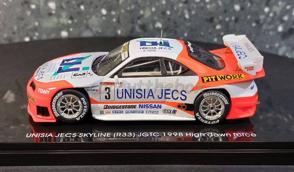 Unisia JECS Skyline (R33) JGTC 1998 high down force 1:43 Ebbro 035 - 0