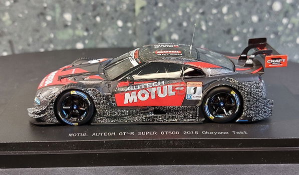 MOTUL Autech GT-R super GT500 2015 Okayama Test 1:43 Ebbro 040 - 0