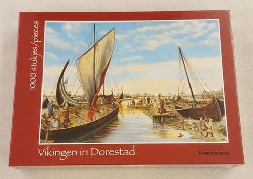 Vikingen In Dorestad Puzzel Ravensburger 1000 stukjes - 0