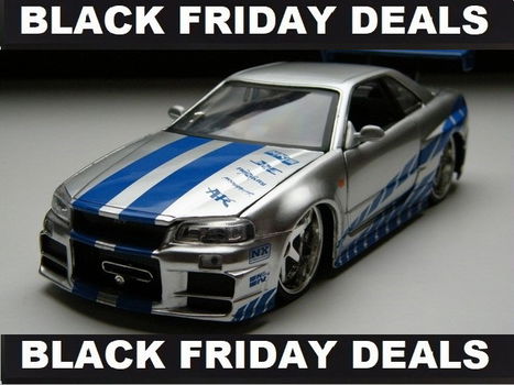 modelauto 2Fast 2Furious Nissan Skyline GT-R R34 – Brian – Jada 1:24 Black Friday - 0