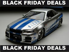 modelauto 2Fast 2Furious Nissan Skyline GT-R R34 – Brian – Jada 1:24 Black Friday