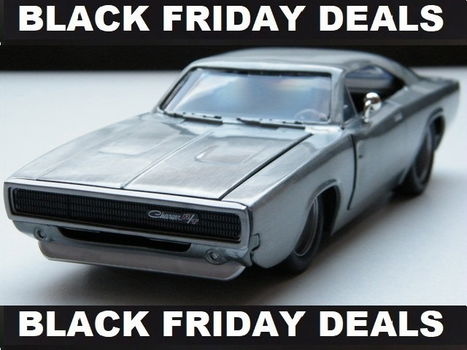 modelauto Dodge Charger – Fast Furious 7 -Polish Metal- Jada 1:24 - Black Friday - 0