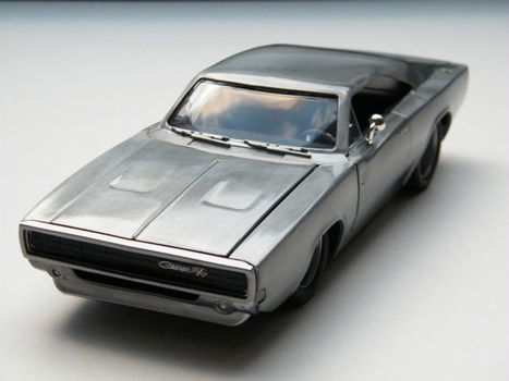 modelauto Dodge Charger – Fast Furious 7 -Polish Metal- Jada 1:24 - Black Friday - 1