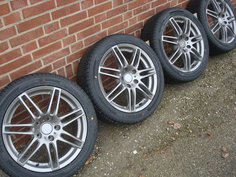 17''inch RS4 Antraciet Velgen en Banden Steek 5x112 - 3