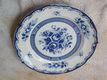 Mooi Japans bord merk Blue Rose rozenmotief blauw/wit fine Chine porselein diameter 19,5cm - 0 - Thumbnail