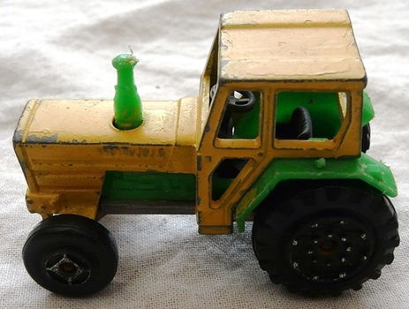 Modelauto, Majorette, Schaal 1:65, No.208 - Tracteur (1980) - Yellow, 1982-1986.(Nr.1) - 3