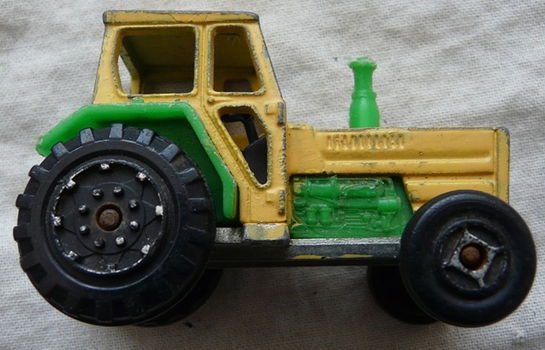 Modelauto, Majorette, Schaal 1:65, No.208 - Tracteur (1980) - Yellow, 1982-1986.(Nr.1) - 6