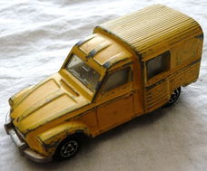 Modelauto, Majorette, Schaal 1:60, No.235 - Citroën Acadiane - Yellow, 1983-1985.(Nr.1)