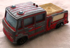 Modelauto, Majorette, Schaal 1:70, No.258 - Mercedes-Benz T2 Pompier Aéroport - Red, 1982-1985.(1)