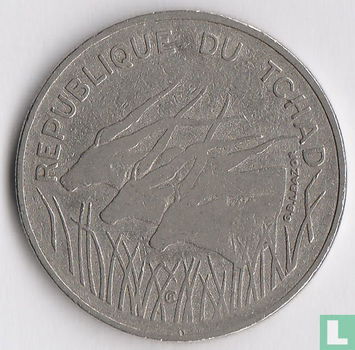 tsjaad 100 francs 1971 gecirculeerd - 1