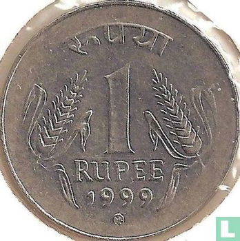 India 1 rupee 1999 (Kremnica) - 0