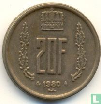 Luxemburg 20 francs 1980 - 0