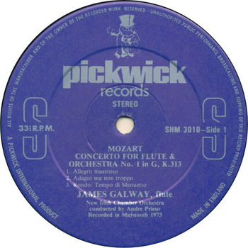 LP - Mozart - James Galway, flute - 1