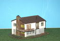 Vrijstaand huis met balkon kibri B725 H0/HO [NH1167] - 1 - Thumbnail