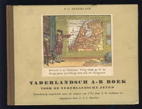 Vaderlandsch A-B-boek , voor de Nederlandsche jeugd - 0